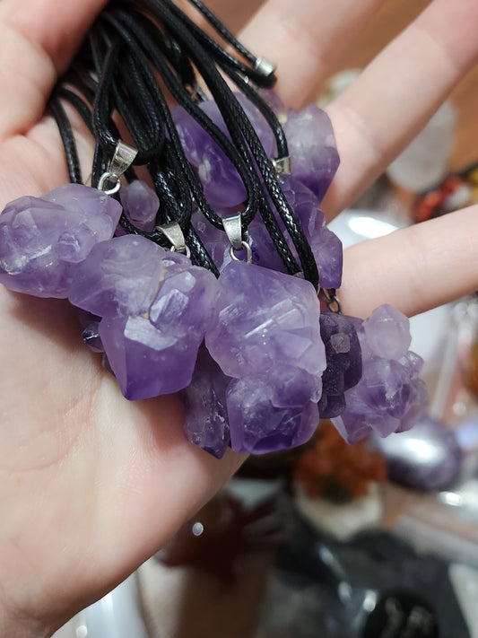 Amethyst Cluster Necklaces