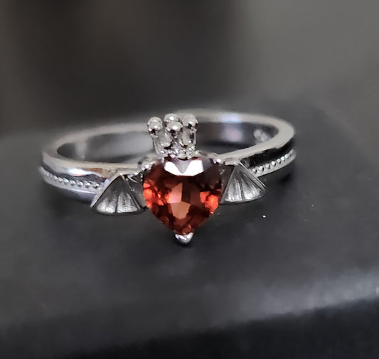 Garnet Bat Ring