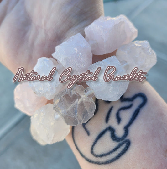 Natural/Raw Crystal Bracelets