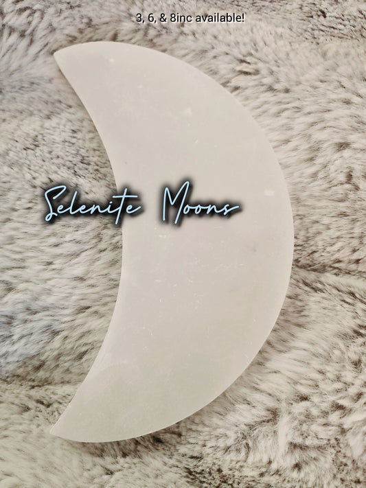 Selenite Moons