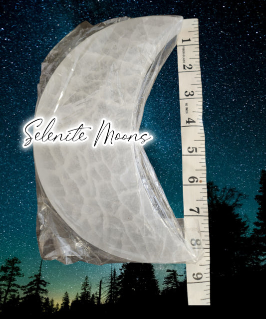 Selenite Moons