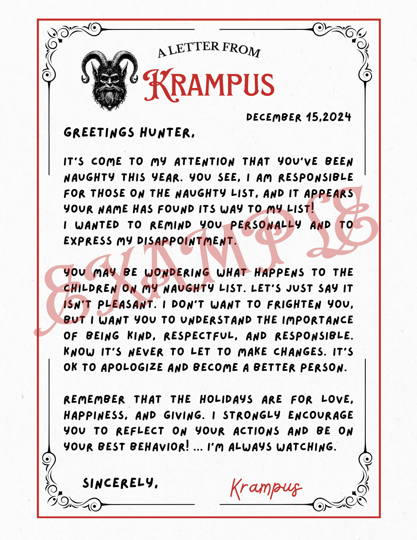 Letters From Krampus